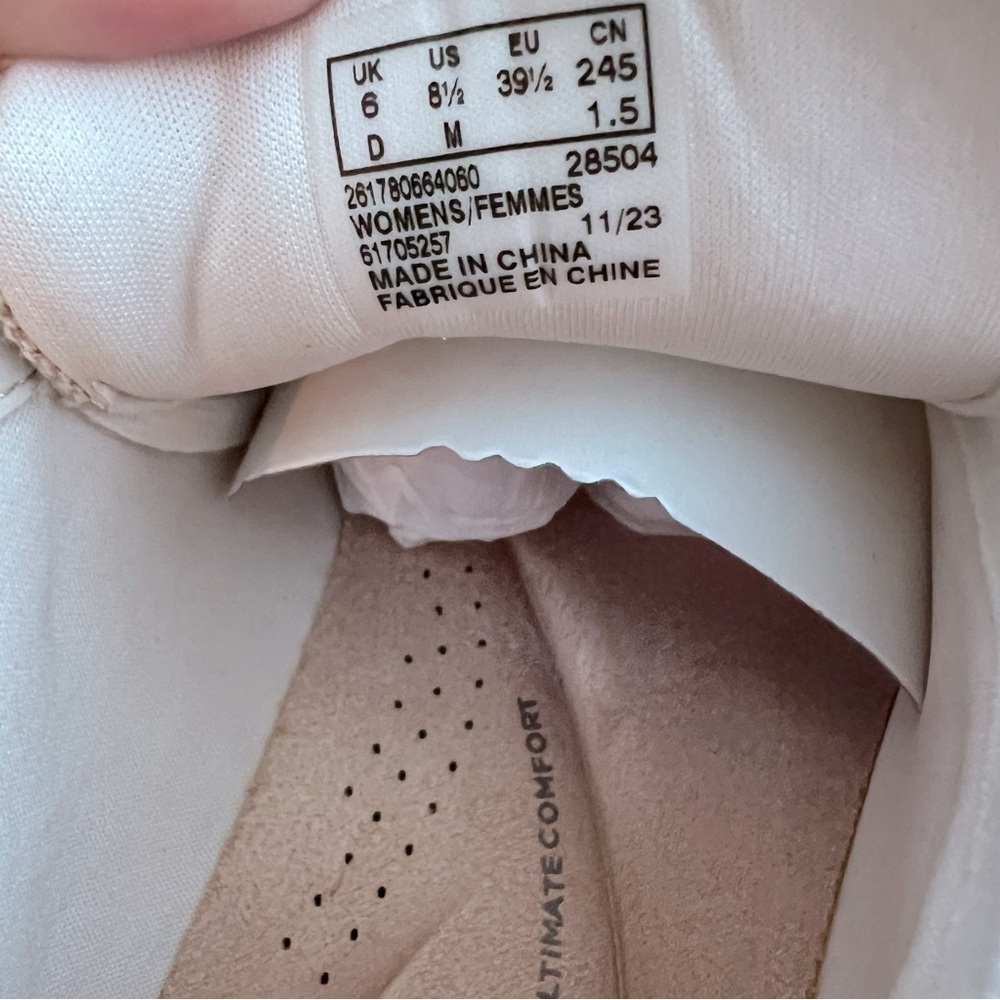 NWB Clarks Caroline Echo tweed women’s shoes with side zipper detail size 8.5 - Picture 11 of 11